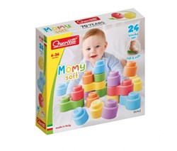 Quercetti blocs empilables souples jouet de construction 24 pièces multicolore