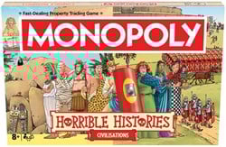 Hasbro Monopoly bordspel Horrible Histories Ancient Civilisations editie