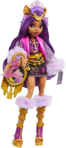 Mattel Monster High pop Clawdeen Wolf festival speelfiguur accessoires-3