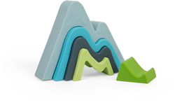 BigJigs Montessori Mountain Stacker - Jouet éducatif en silicone