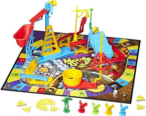 Hasbro bordspel Mouse Trap - klassiek familiespel - behendigheid-2