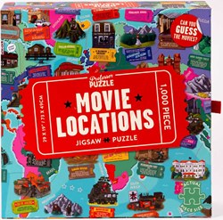 Movie Locations puzzel 1000 stukjes film quiz - Professor Puzzle