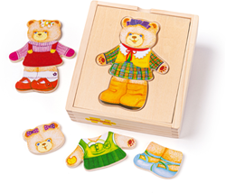 Bigjigs verkleedpuzzel mevrouw beer