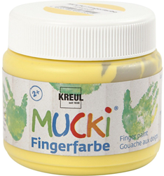 Creativ Company peinture au doigt jaune – peinture enfant 150ml à base d'eau