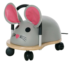 Wheelybug porteur souris petit - jouet à chevaucher en bois pour tout-petits
