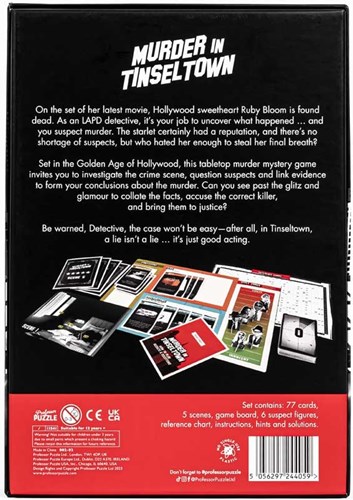 Murder in Tinseltown kaartspel mysterieus detective spel Hollywood-3