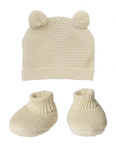 Heless poppen kleding set gebreid biologisch katoen 35-45cm winter