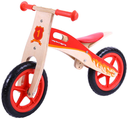 BigJigs houten loopfiets rood - balansfiets voor kinderen