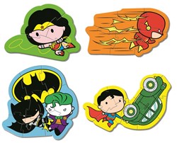 Clementoni puzzel Justice League - 4 legpuzzels voor kinderen - superhelden