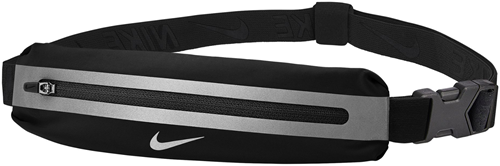 Nike hardloop heuptas Slim Waist Pack 3.0 zwart zilver reflecterend