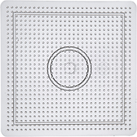 Nabbi plaque à picots perles à repasser grand carré 14,5x14,5 cm transparent