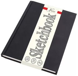 Nassau schetsboek creatief 13x21 cm 130gr 60 vel zwart