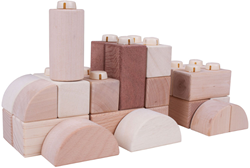 Bigjigs Houten Klikblokken - 100st