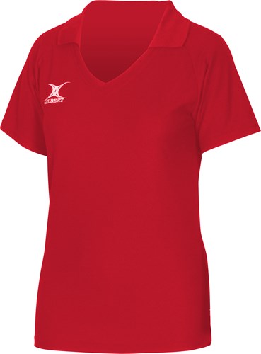 Gilbert Maillot de netball Blaze filles 7-8 ans rouge sport