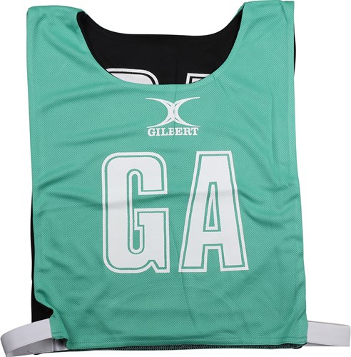 Gilbert bavoirs de netball réversibles - Small - vert noir polyester