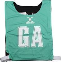 Gilbert Netball trainingshesjes omkeerbaar medium groen zwart polyester