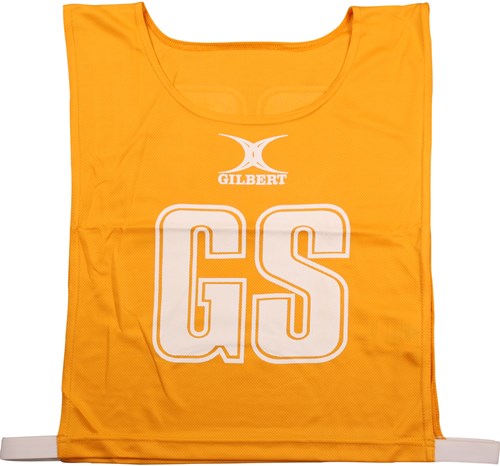 Gilbert netbal hesjes medium amber - sportaccessoire netbal