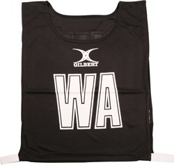 Gilbert netbal hesjes - zwart - small - sportaccessoire netbal