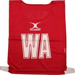 Gilbert netbal dossards netbal bibs klein rood polyester sport