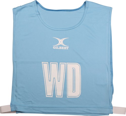 Gilbert chasubles de netball sport petit bleu équipe netball