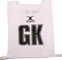 Gilbert netball bibs netball hesjes - Small - wit - sportaccessoire