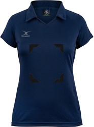 Gilbert maillot de netball Eclipse Hook and Loop femme bleu marine sport