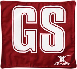 Gilbert netbal Patch Pro hesjes - One Size - bordeaux wit polyester
