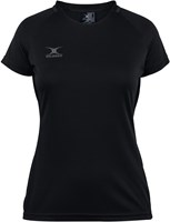 Gilbert maillot de netball Eclipse Top W 16 noir respirant femme