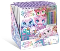 Nebulous Stars creatief schetsboek dieren met stickers en sjablonen
