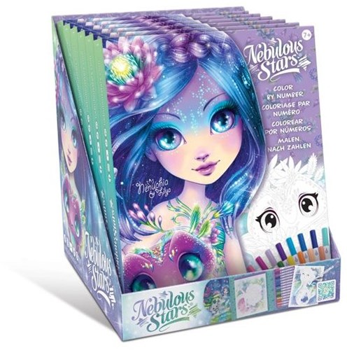 Nebulous Stars livre de coloriage numéroté avec feutres - jouet créatif