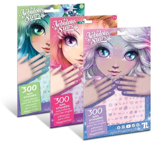 Nebulous Stars set de stickers pour ongles - 300 autocollants enfants
