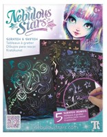 Nebulous Stars set de grattage et de dessin avec pochoirs et outil