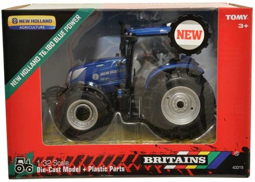 Britains tractor speelgoed New Holland T6.180 Blue Power 1:32 schaalmodel