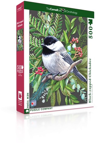 New York Puzzle Company puzzle Black-capped Chickadee 500 pièces XXL-2