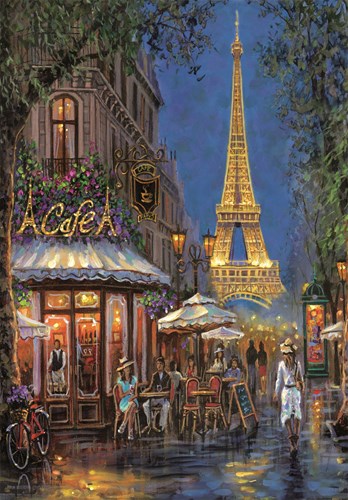 Clementoni Legpuzzel Night at the Eiffel Cafe, 500st.