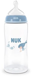 Nuk babyfles anti-koliek 300ml walvis polypropyleen 3M+ temperatuur