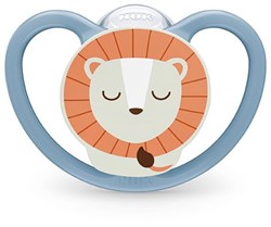 Nuk sucette bébé veilleuse silicone 18-36M Lion FireFly set