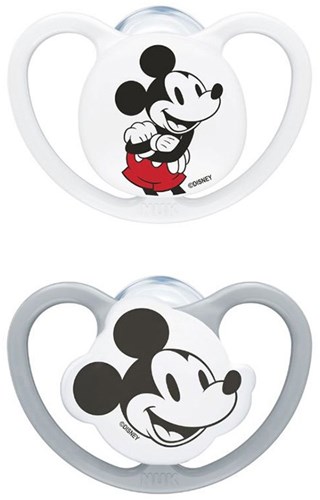 Nuk sucette bébé silicone 18-36 mois Mickey design aéré