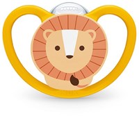 Nuk fopspeen baby 18-36 maanden silicone Zebra Lion set van 2-2
