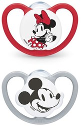 Nuk fopspeen baby siliconen 6-18 maanden Minnie Mouse 2 stuks