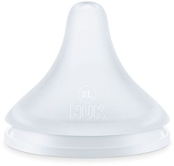 NUK babyfles speen XL siliconen anti-koliek 2 stuks 6 maanden+