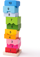 BigJigs houten stapeltoren educatief speelgoed nummer leren-3