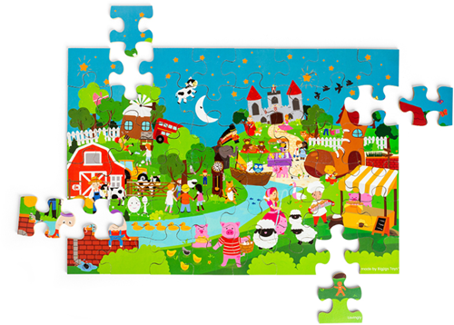BigJigs puzzle de sol comptines - puzzle éducatif pour enfants