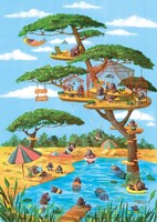 Magnolia puzzle 1000 pièces - puzzle relaxant pour adultes