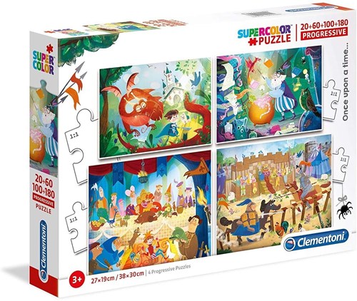 Clementoni puzzel sprookjes - 4-in-1 legpuzzel set voor kinderen - 360 stukjes-2
