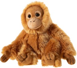 Heunec peluche orang-outan 24cm - singe doux câlin