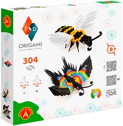 Alexander Toys kit créatif origami 3D abeille et papillon - 304 pièces carton