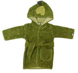 Trixie peignoir coton bio tout-petit Mr. Dino 1-2 ans