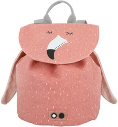 Trixie rugzak MINI - schooltas waterafstotend Mrs. Flamingo roze