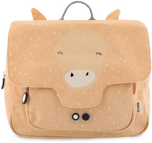 Trixie boekentas schooltas Mrs. Giraffe waterafstotend rugzak roze